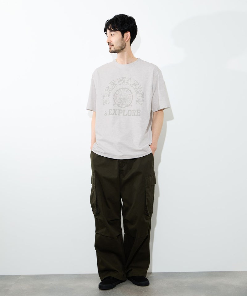 [期間限定価格]NAVY  プリント半袖Tシャツ BCIコットン リラックスフィット メンズ メール便 対応商品商品画像-9