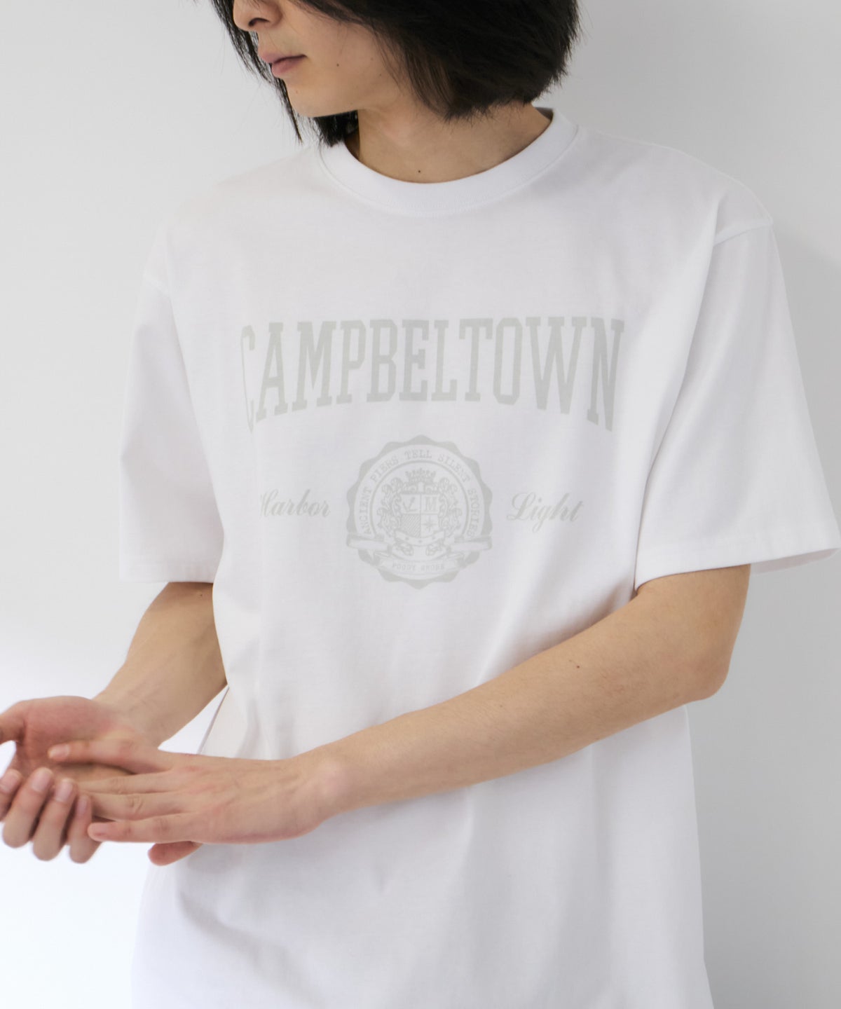 NAVY プリント半袖Tシャツ BCIコットン リラックスフィット メンズ メール便 対応商品