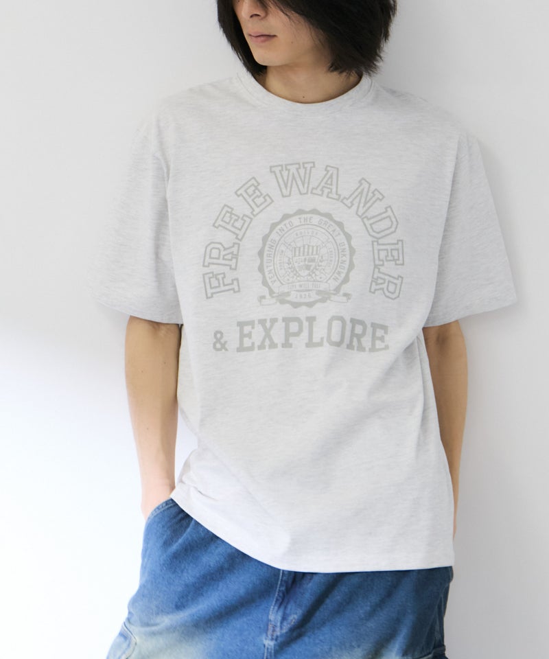 [期間限定価格]NAVY  プリント半袖Tシャツ BCIコットン リラックスフィット メンズ メール便 対応商品商品画像-11