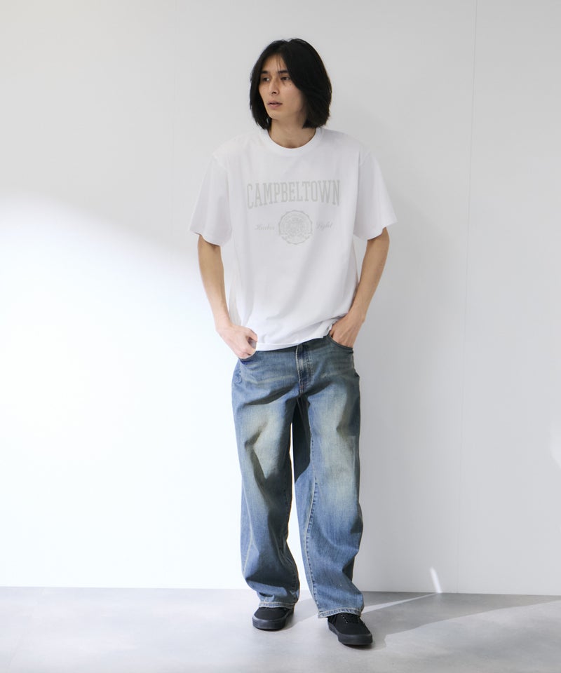 NAVY プリント半袖Tシャツ BCIコットン リラックスフィット メンズ メール便 対応商品商品画像-12