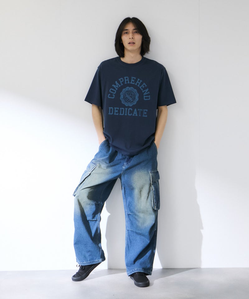 NAVY  プリント半袖Tシャツ BCIコットン リラックスフィット メンズ メール便 対応商品商品画像-15