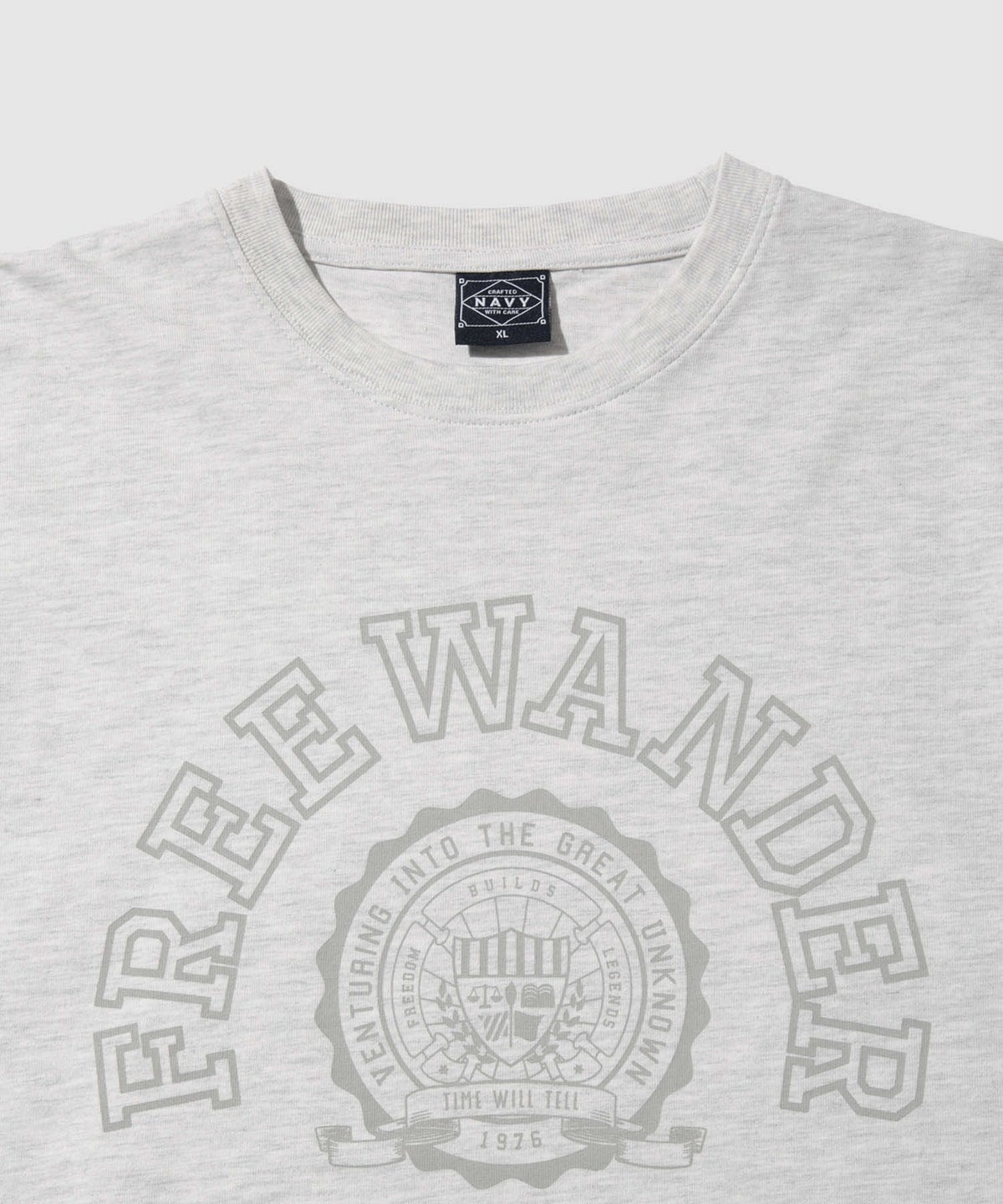 NAVY プリント半袖Tシャツ BCIコットン リラックスフィット メンズ メール便 対応商品