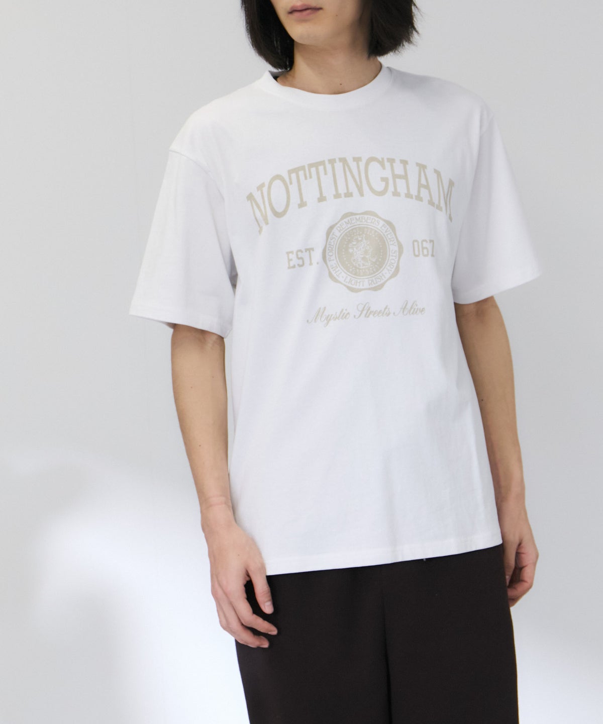 NAVY プリント半袖Tシャツ BCIコットン リラックスフィット メンズ メール便 対応商品