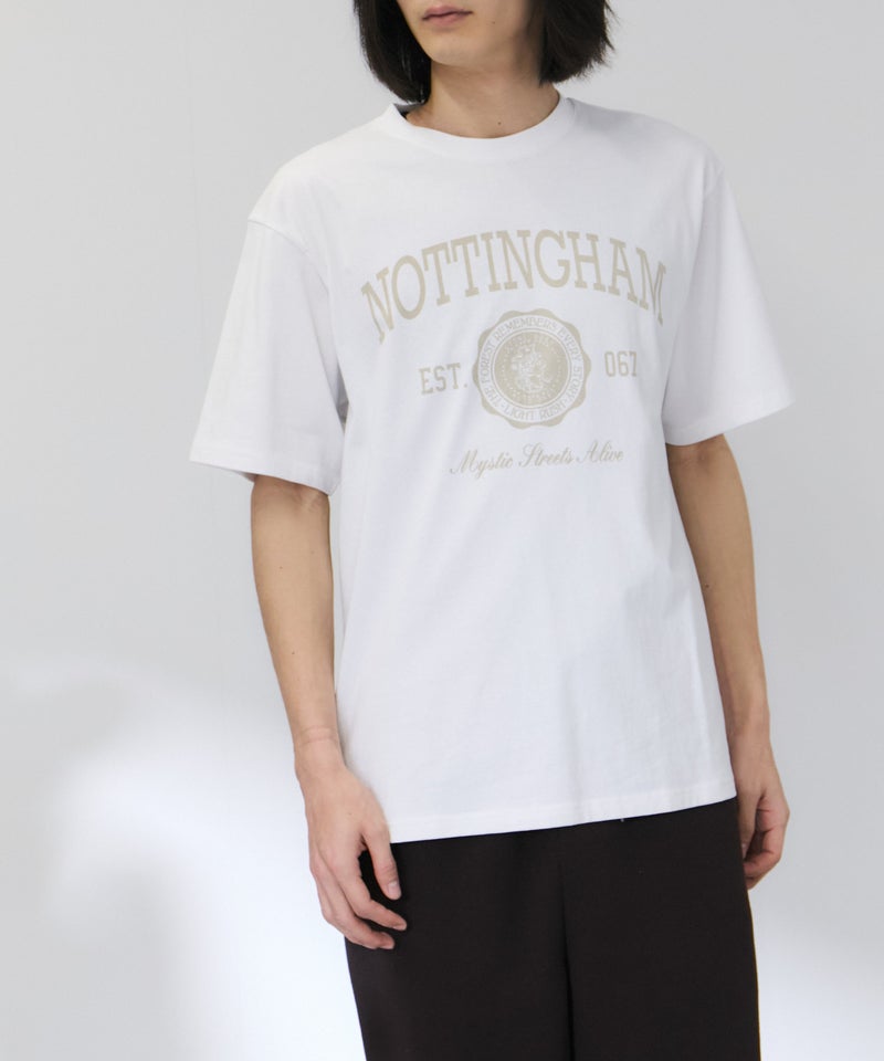 NAVY プリント半袖Tシャツ BCIコットン リラックスフィット メンズ メール便 対応商品商品画像-1