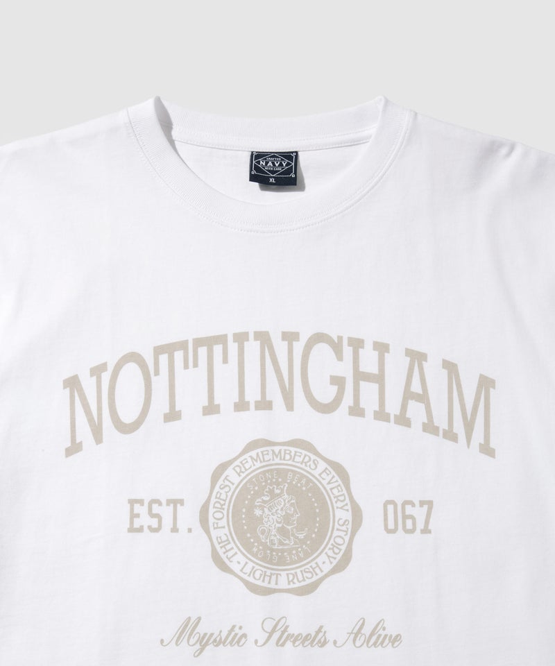 NAVY  プリント半袖Tシャツ BCIコットン リラックスフィット メンズ メール便 対応商品商品画像-4