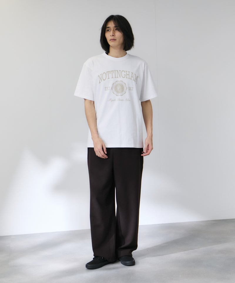 NAVY  プリント半袖Tシャツ BCIコットン リラックスフィット メンズ メール便 対応商品商品画像-5