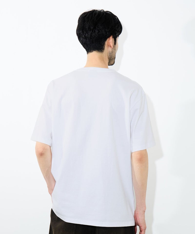 [期間限定価格]NAVY  プリント半袖Tシャツ BCIコットン リラックスフィット メンズ メール便 対応商品商品画像-5