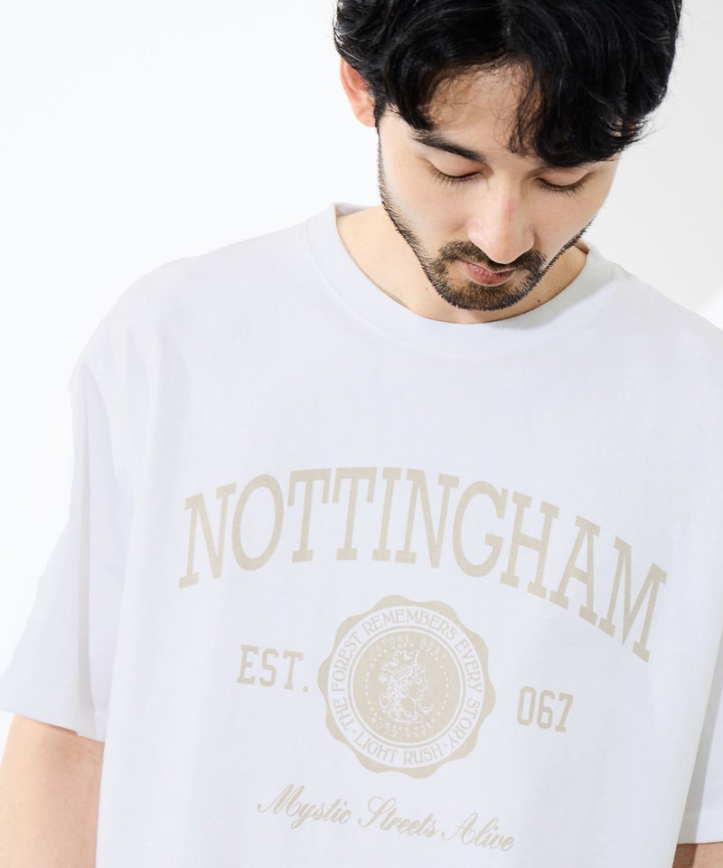 [期間限定価格]NAVY  プリント半袖Tシャツ BCIコットン リラックスフィット メンズ メール便 対応商品商品画像-6