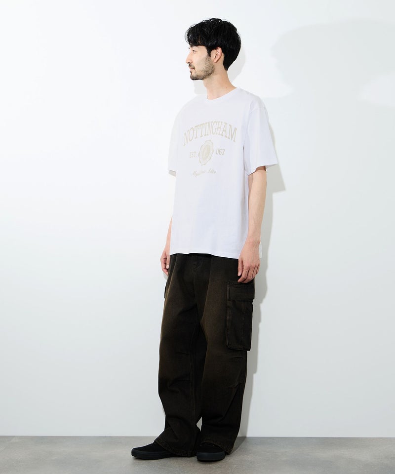 [期間限定価格]NAVY  プリント半袖Tシャツ BCIコットン リラックスフィット メンズ メール便 対応商品商品画像-7