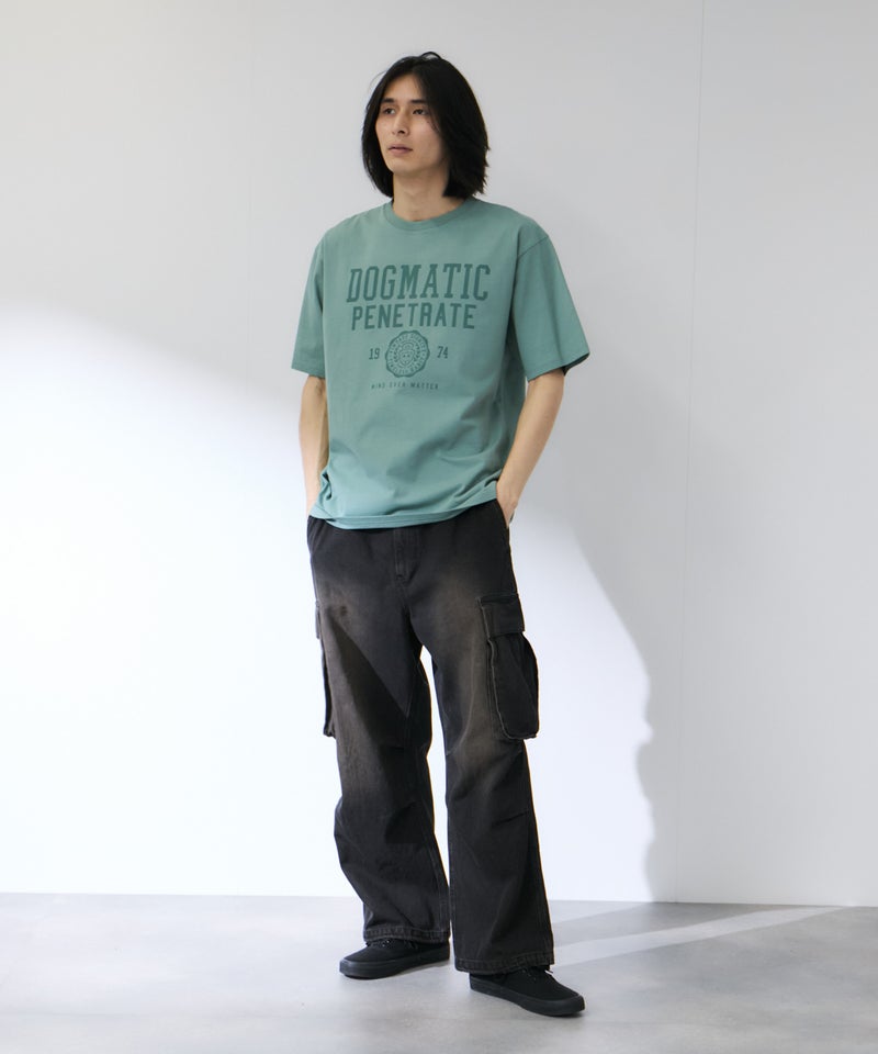 NAVY プリント半袖Tシャツ BCIコットン リラックスフィット メンズ メール便 対応商品商品画像-9