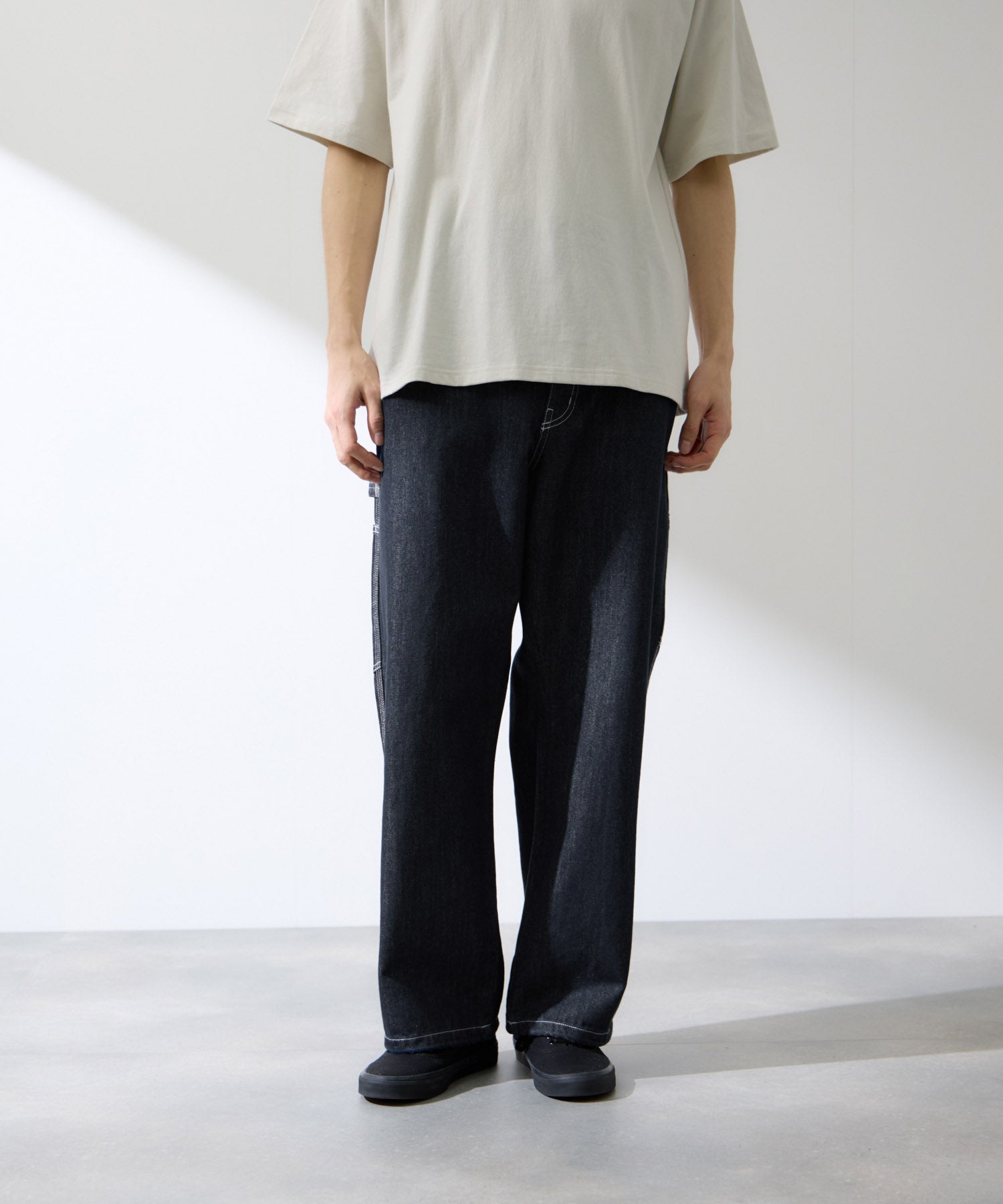 NAVY デニムペインターパンツ メンズ