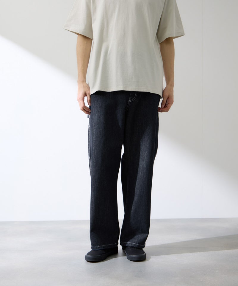 [期間限定価格]NAVY  デニムペインターパンツ メンズ商品画像-3