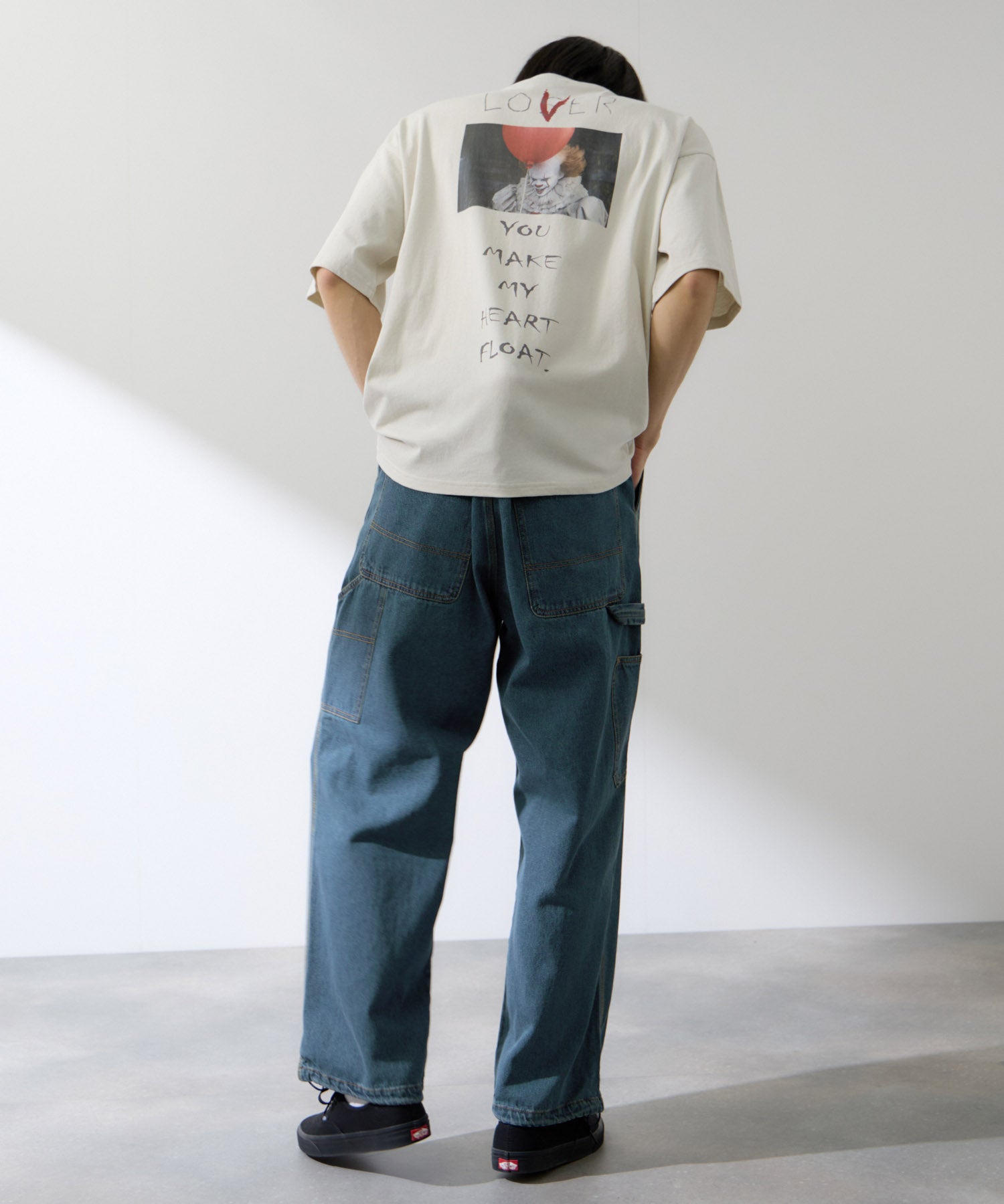 NAVY デニムペインターパンツ メンズ