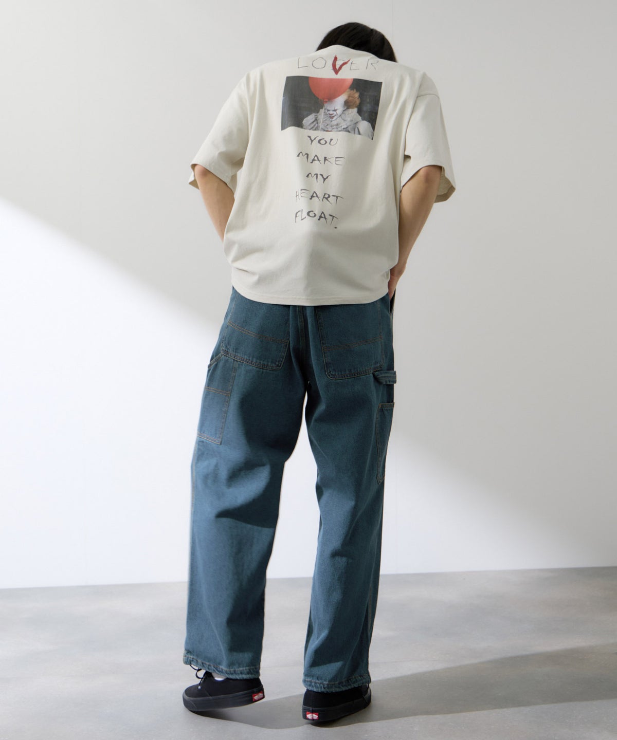 NAVY デニムペインターパンツ メンズ