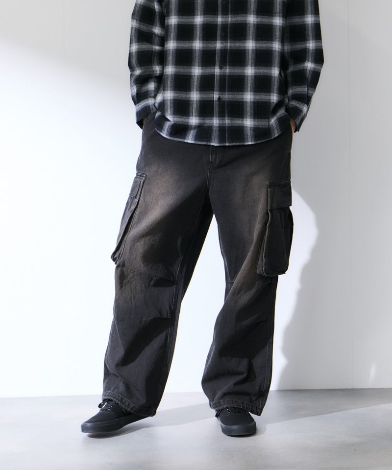 NAVY デニムカーゴパンツ メンズ商品画像-3