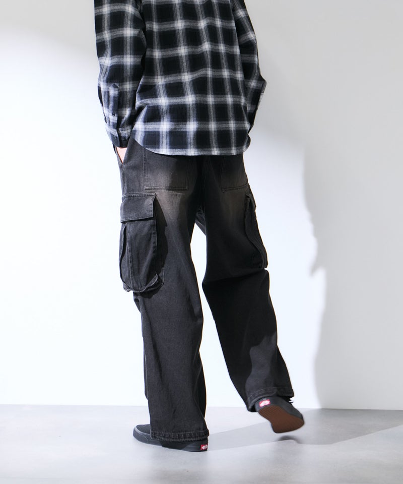 NAVY デニムカーゴパンツ メンズ商品画像-4