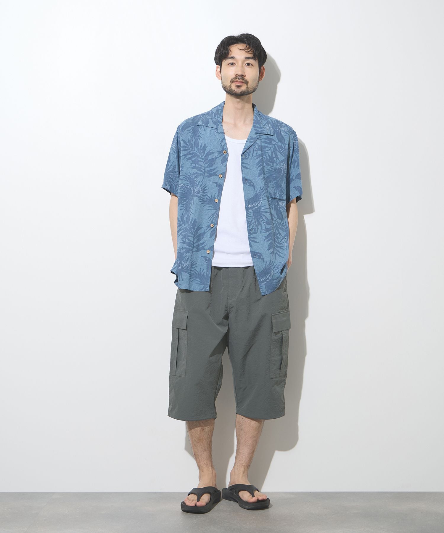NAVY クロップドカーゴパンツ メンズ