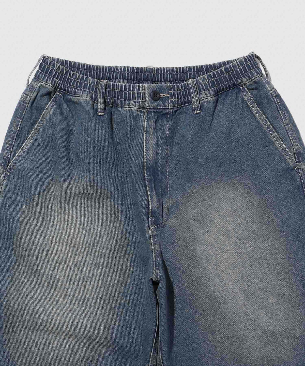 NAVY ワイドショートパンツ メンズ