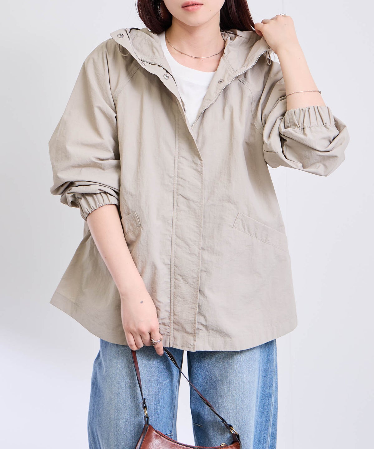 Free Nature ナイロンマウンテンパーカー レディース