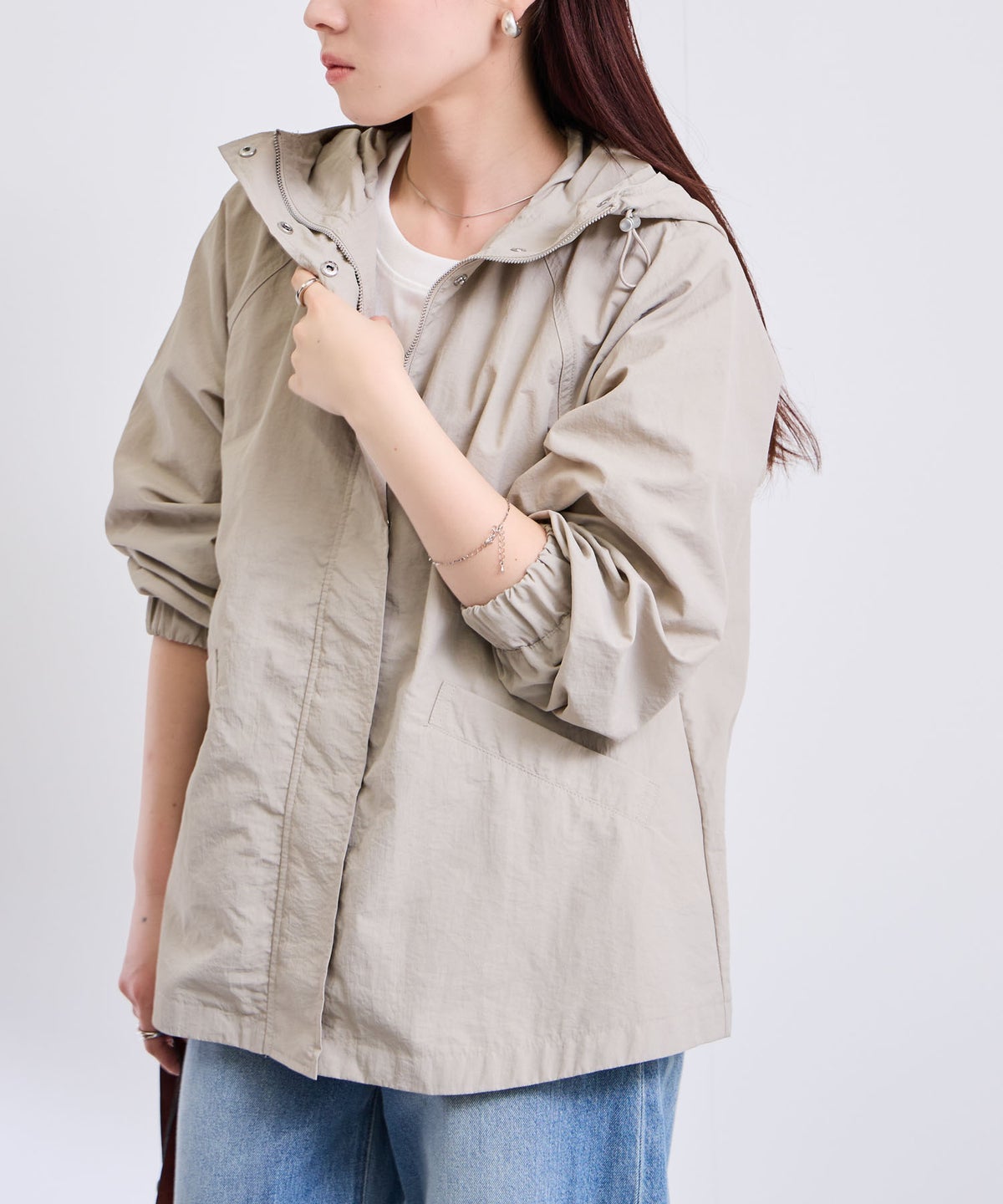 Free Nature ナイロンマウンテンパーカー レディース