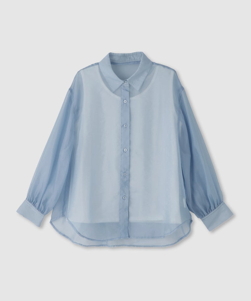 Free Nature  シアーシャツアンサンブル インナー付き レディース商品画像-1