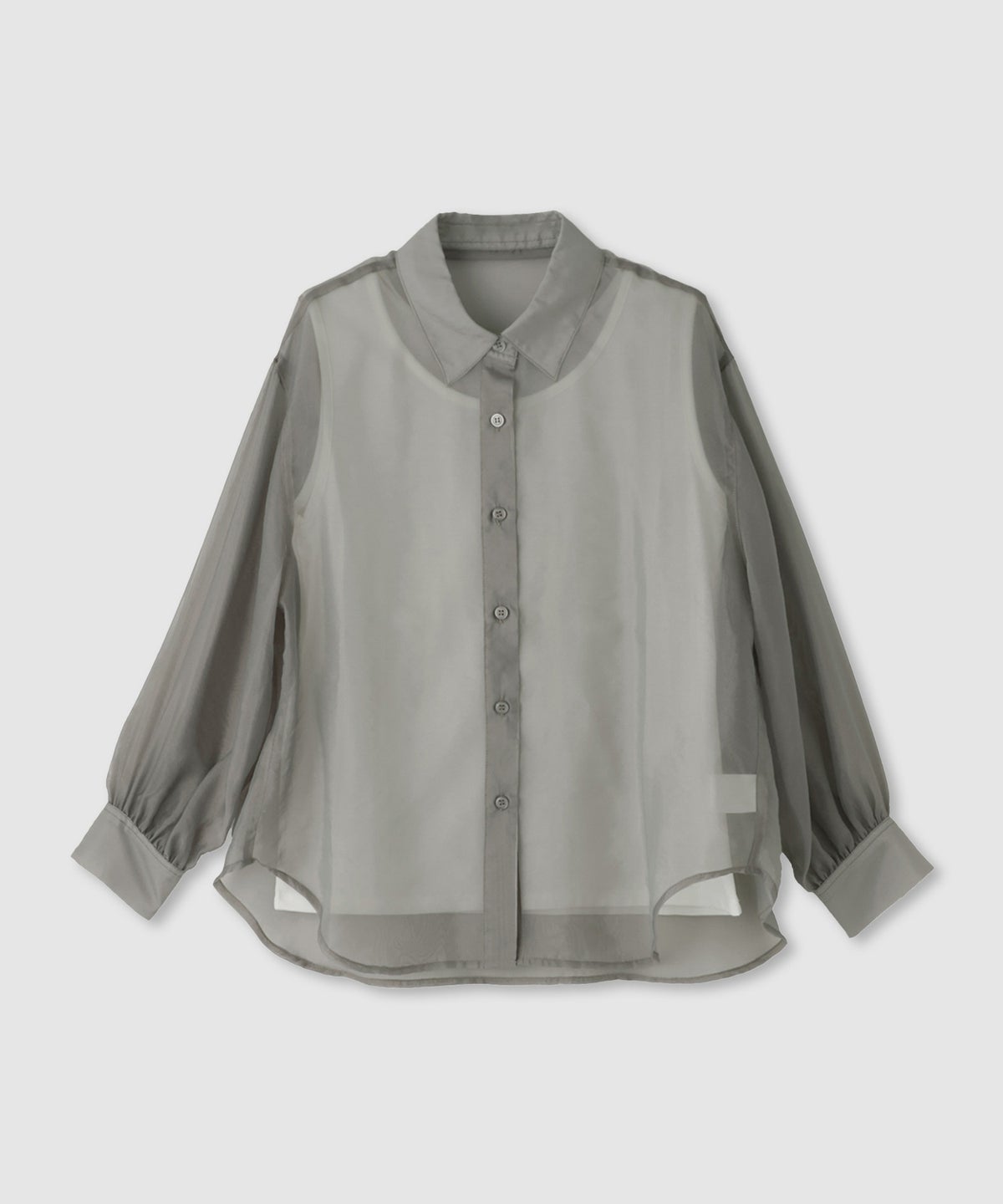 Free Nature シアーシャツアンサンブル インナー付き レディース