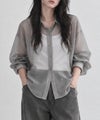 Free Nature  シアーシャツアンサンブル インナー付き レディース商品サムネイル-2