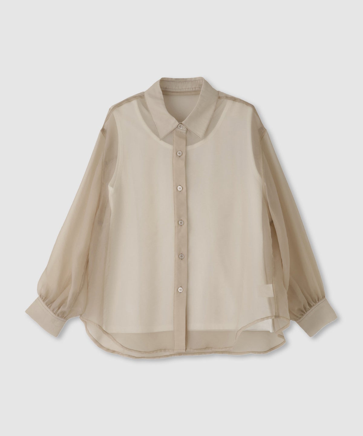 Free Nature シアーシャツアンサンブル インナー付き レディース