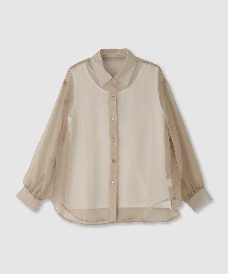 Free Nature  シアーシャツアンサンブル インナー付き レディース商品画像-3