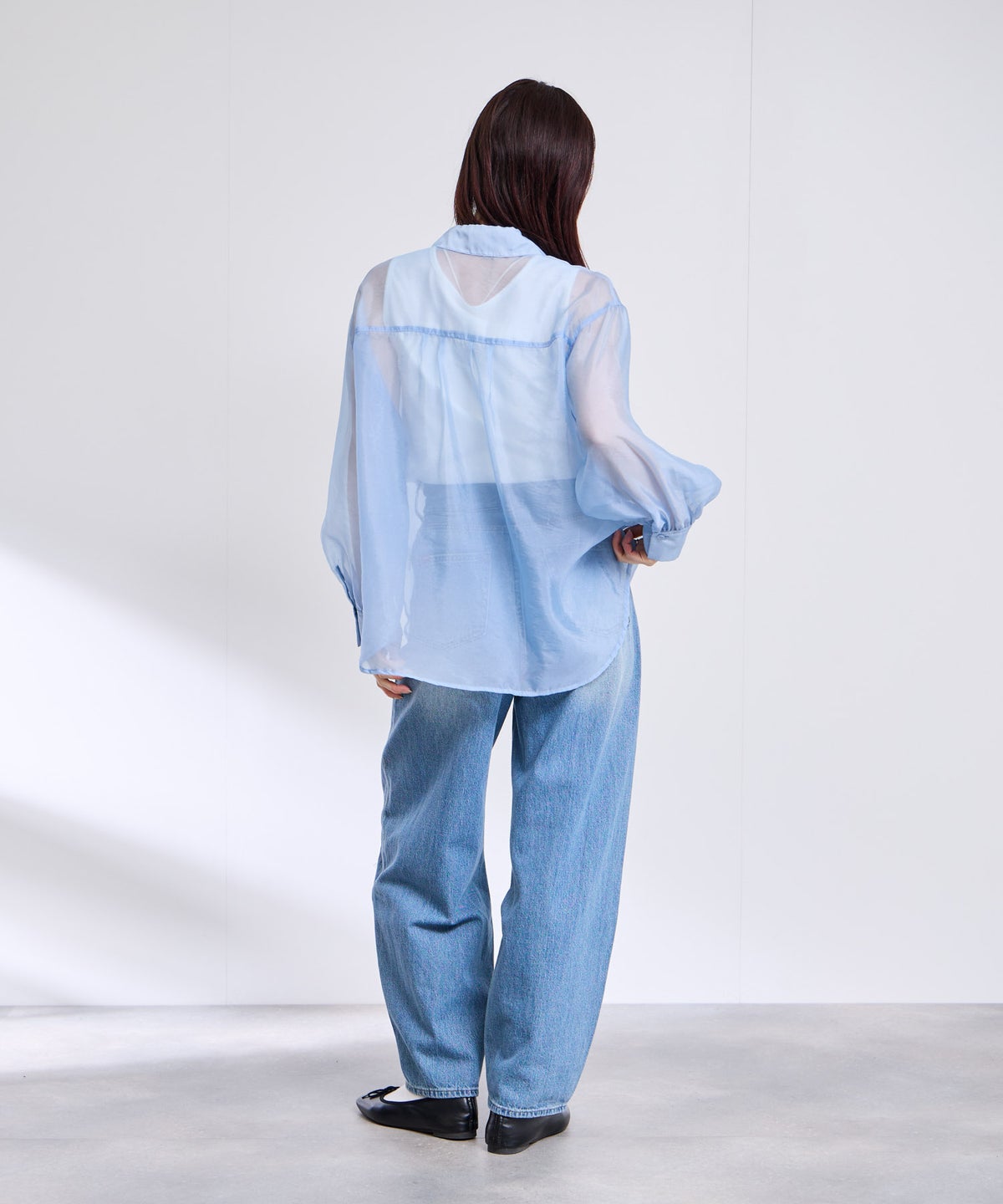 Free Nature シアーシャツアンサンブル インナー付き レディース