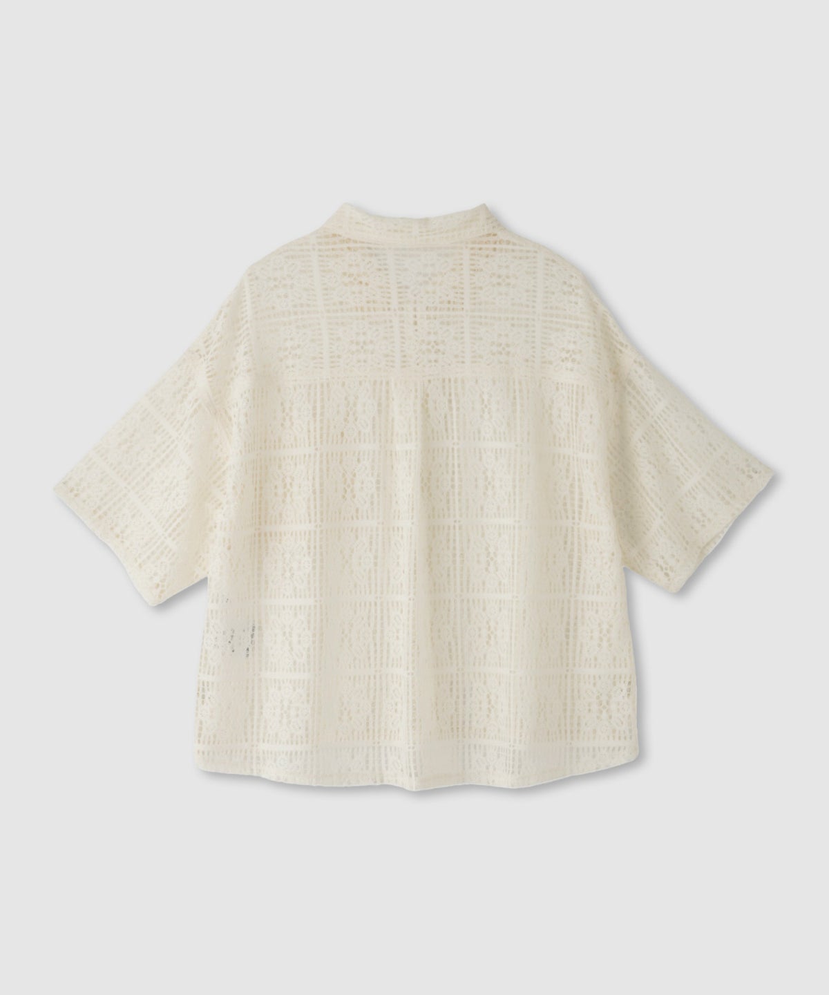 Free Nature レースクロップド丈シャツ レディース