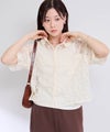 Free Nature  レースクロップド丈シャツ レディース商品サムネイル-4