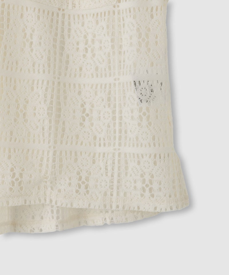 Free Nature レースクロップド丈シャツ レディース商品画像-6