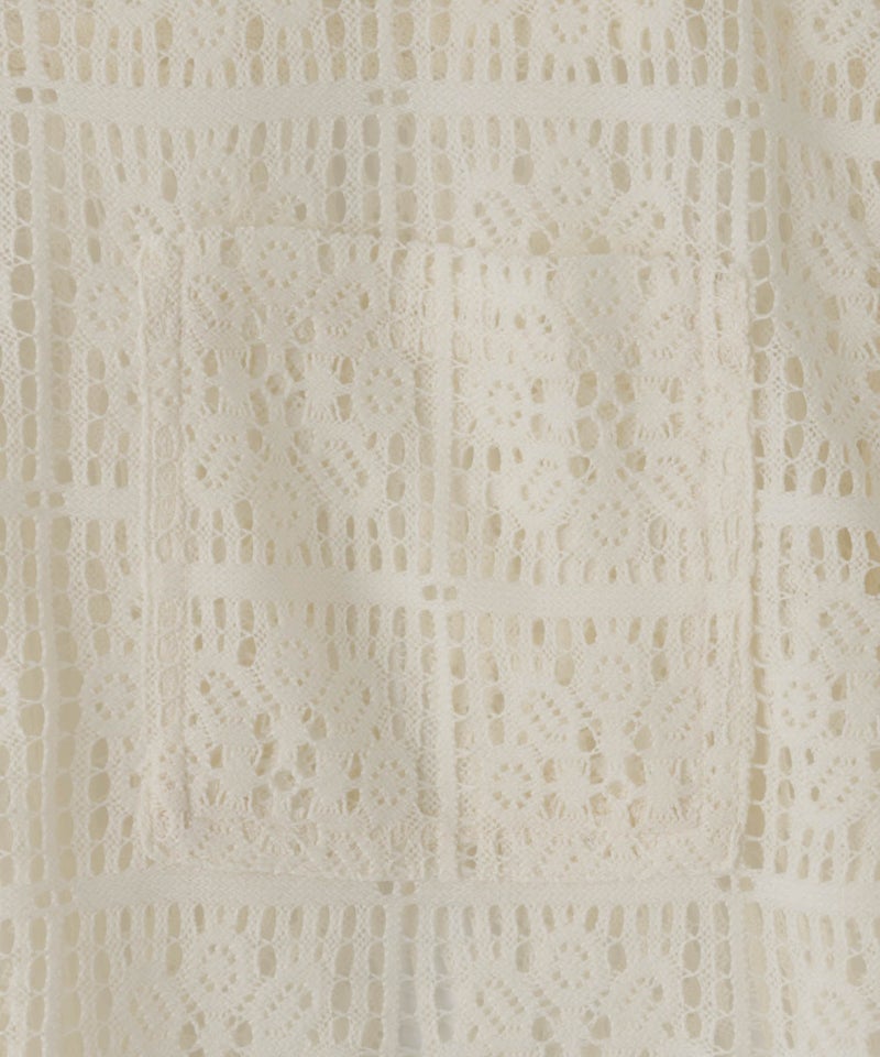 Free Nature  レースクロップド丈シャツ レディース商品画像-7