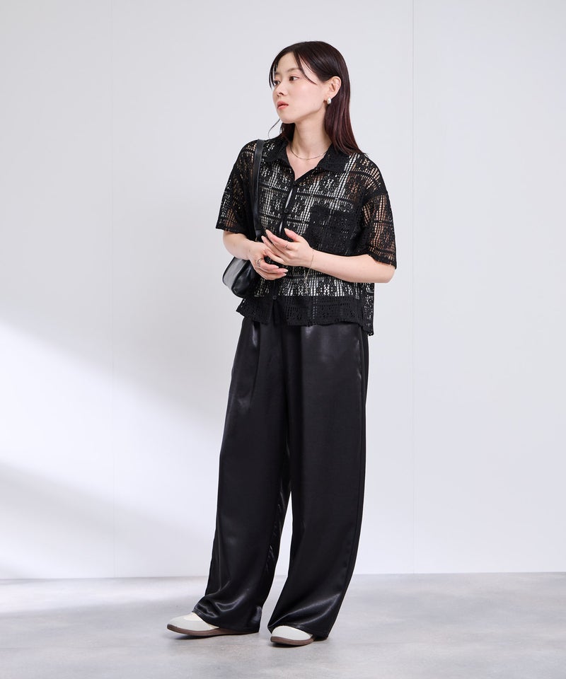 Free Nature  レースクロップド丈シャツ レディース商品画像-9