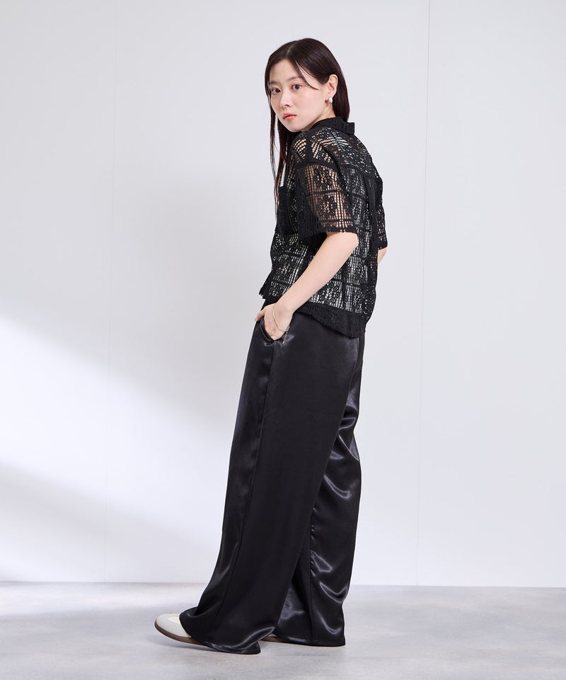 Free Nature レースクロップド丈シャツ レディース商品画像-10