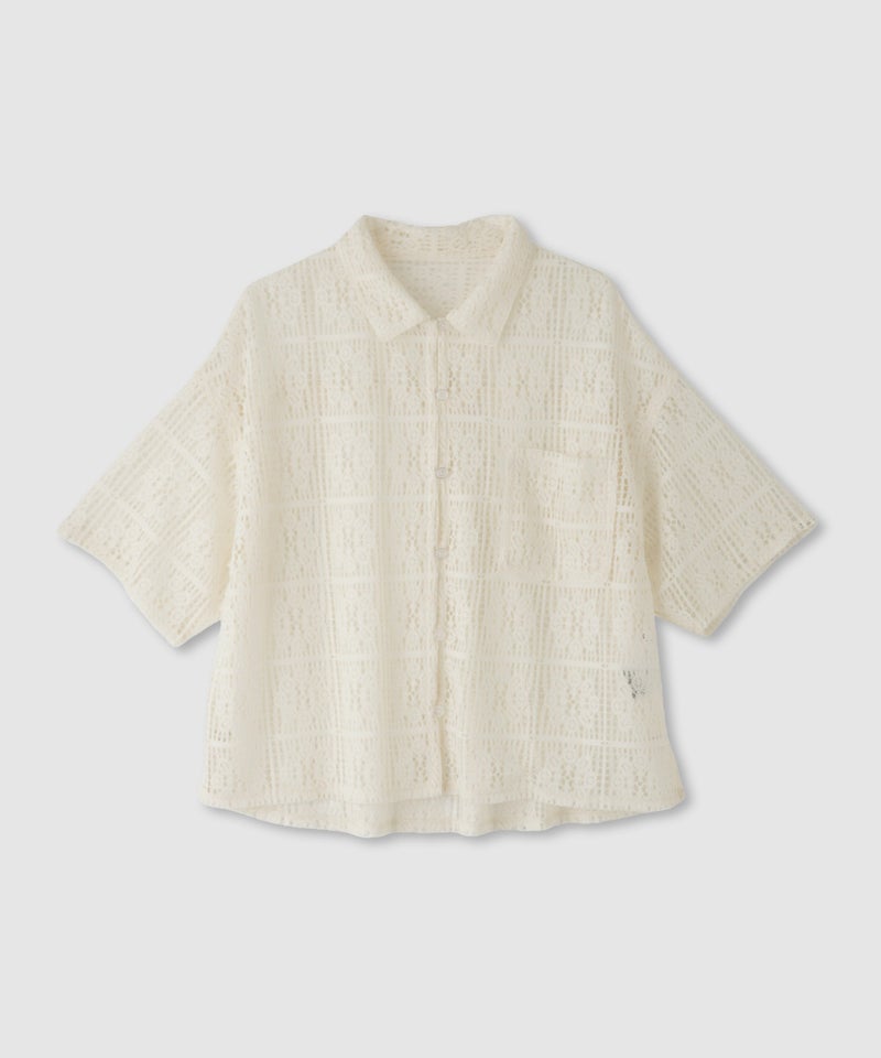 Free Nature  レースクロップド丈シャツ レディース商品画像-11