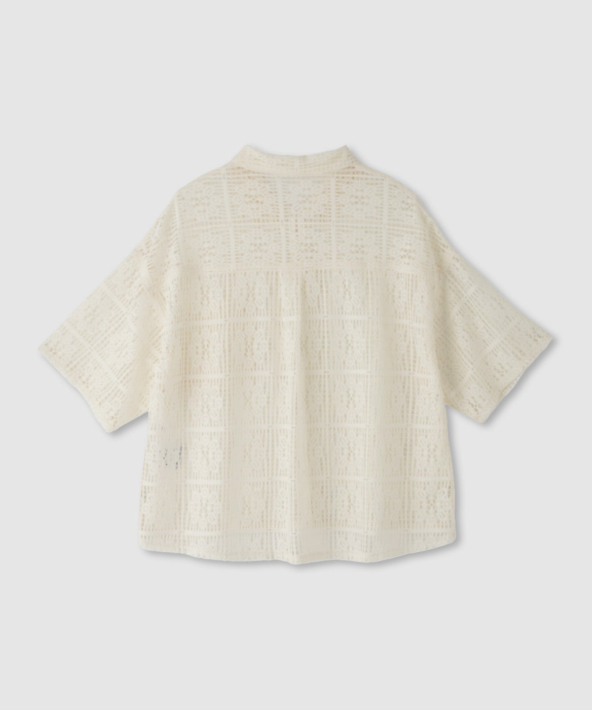 Free Nature レースクロップド丈シャツ レディース