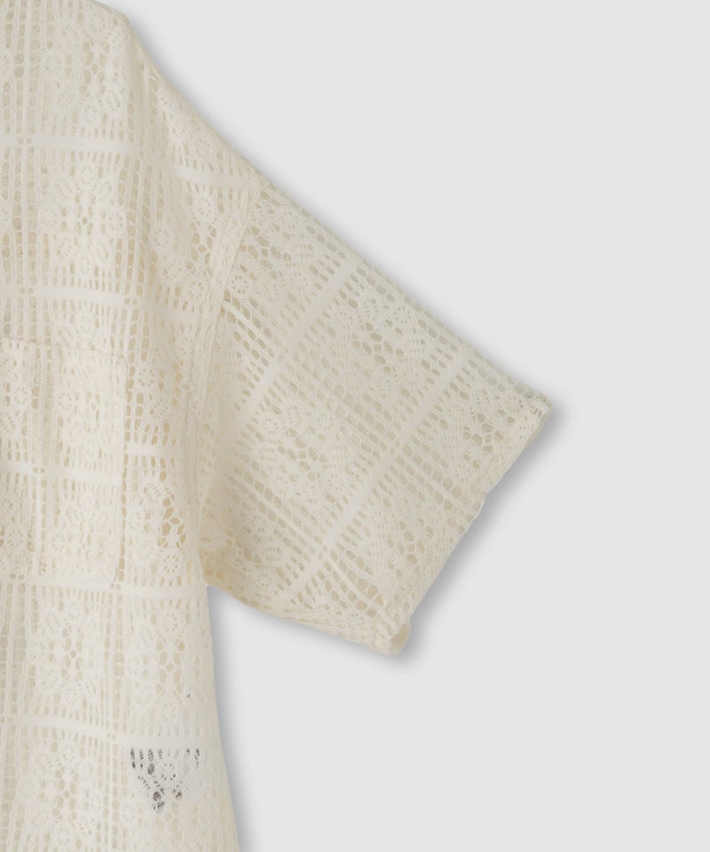 Free Nature レースクロップド丈シャツ レディース商品画像-15