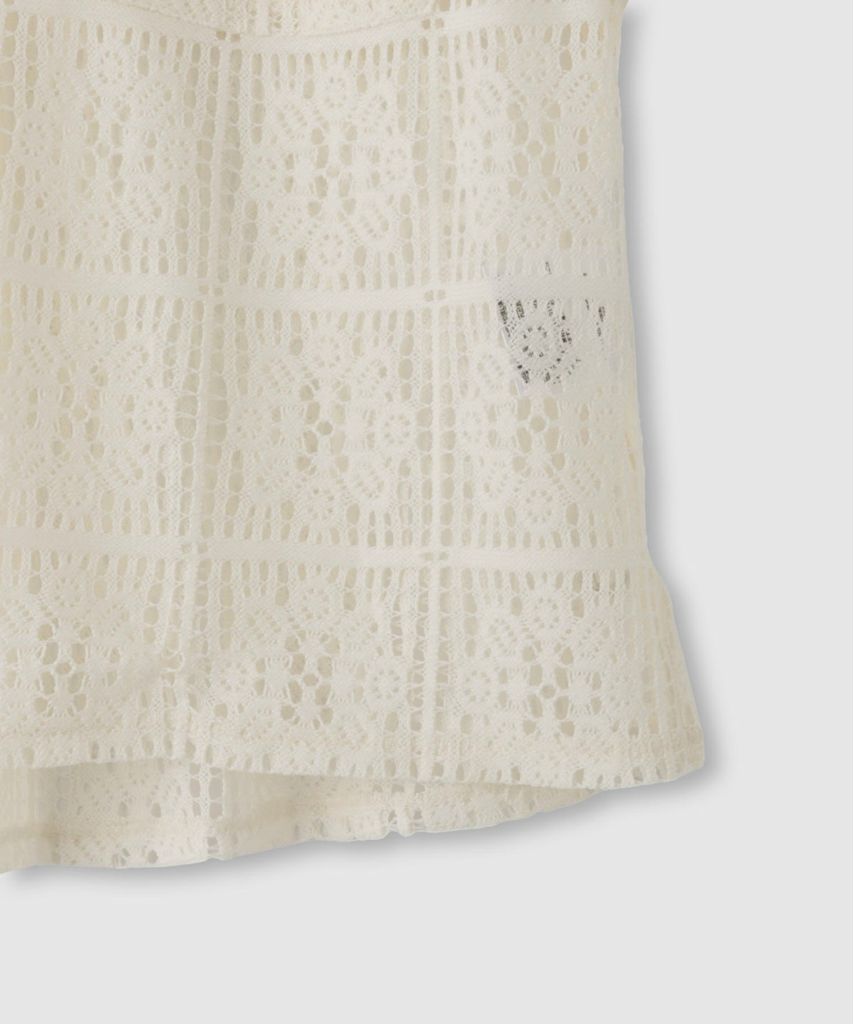 Free Nature レースクロップド丈シャツ レディース