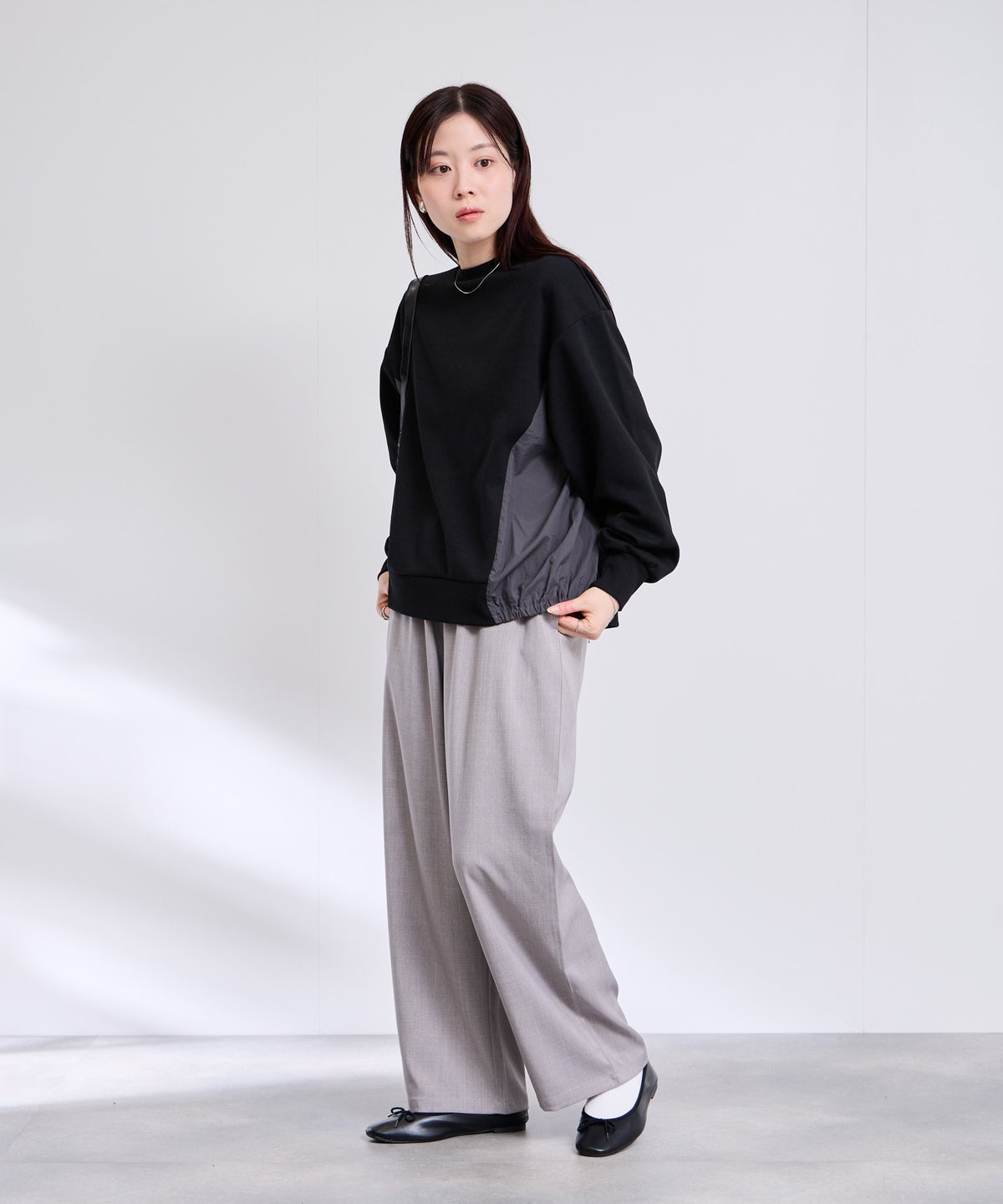 Free Nature リネンライクイージーパンツ レディース