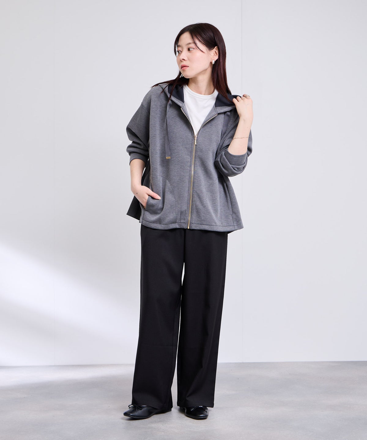 Free Nature リネンライクイージーパンツ レディース