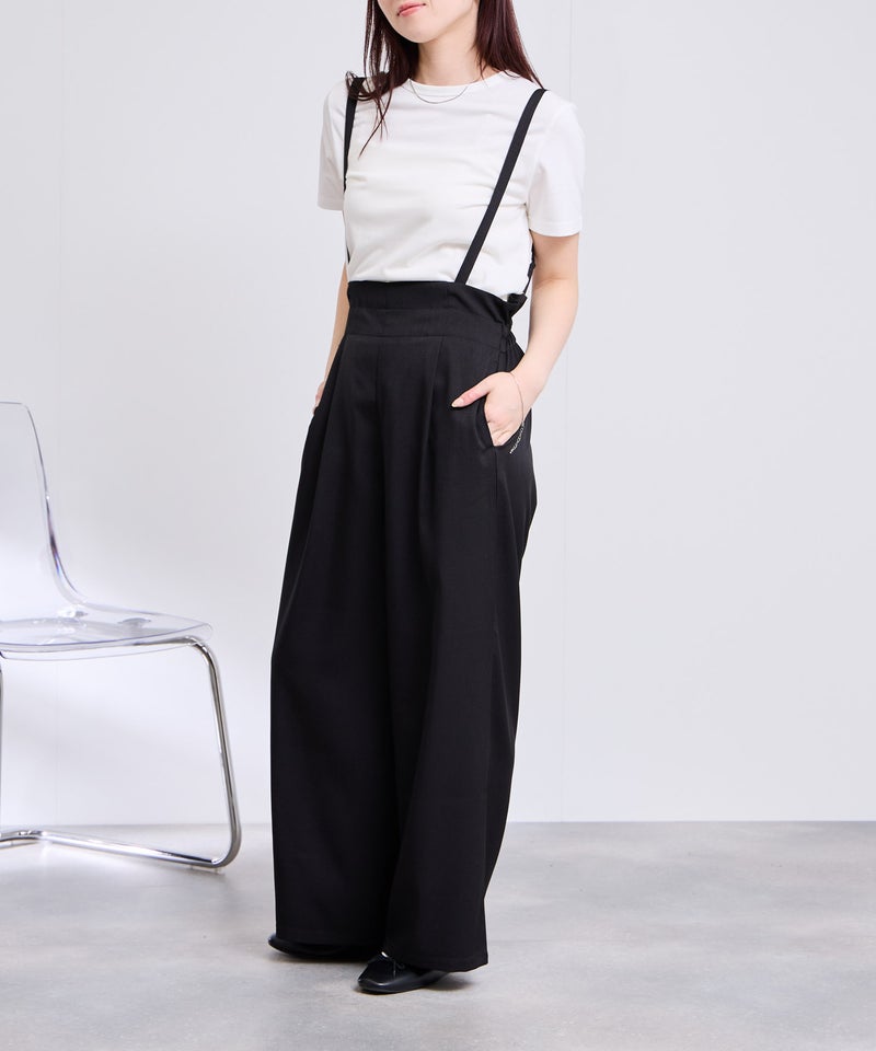 Free Nature リネンライクサロペット+Tシャツ アンサンブル レディース商品画像-2