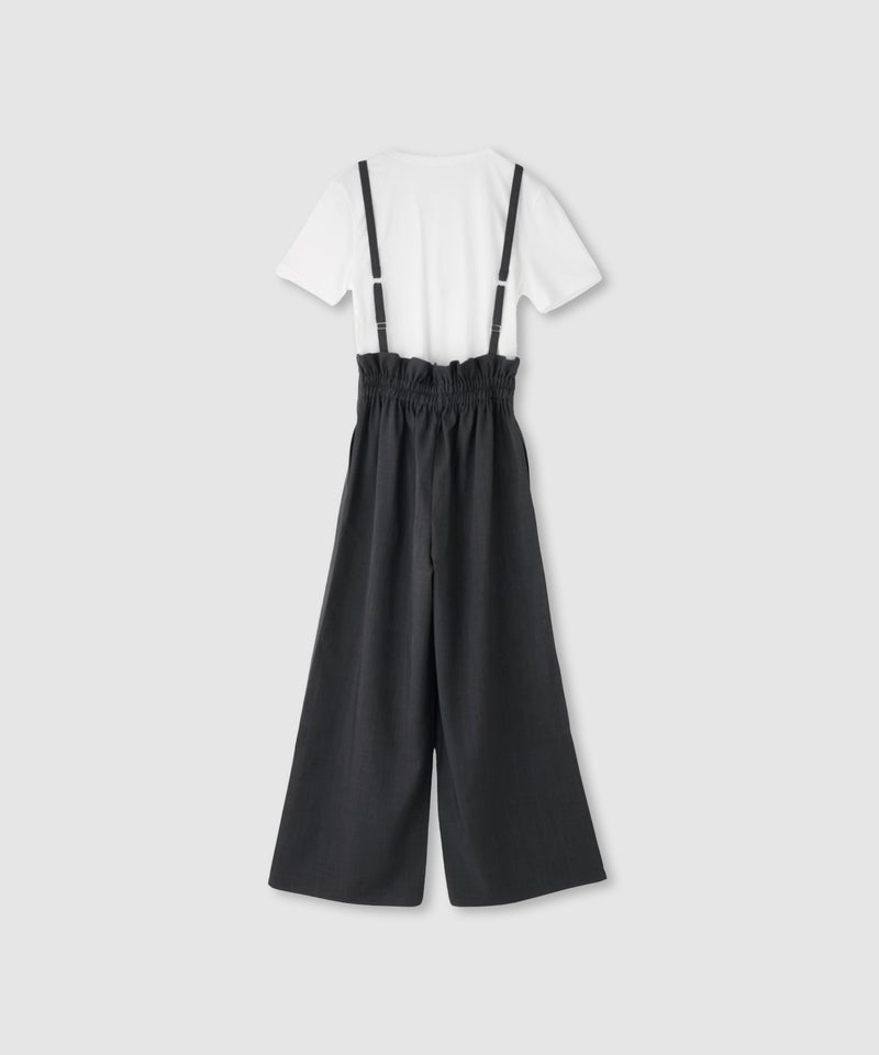 Free Nature  リネンライクサロペット＋Tシャツ アンサンブル レディース商品画像-4