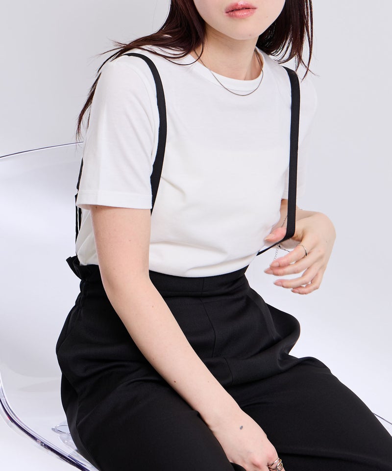 Free Nature リネンライクサロペット+Tシャツ アンサンブル レディース商品画像-10