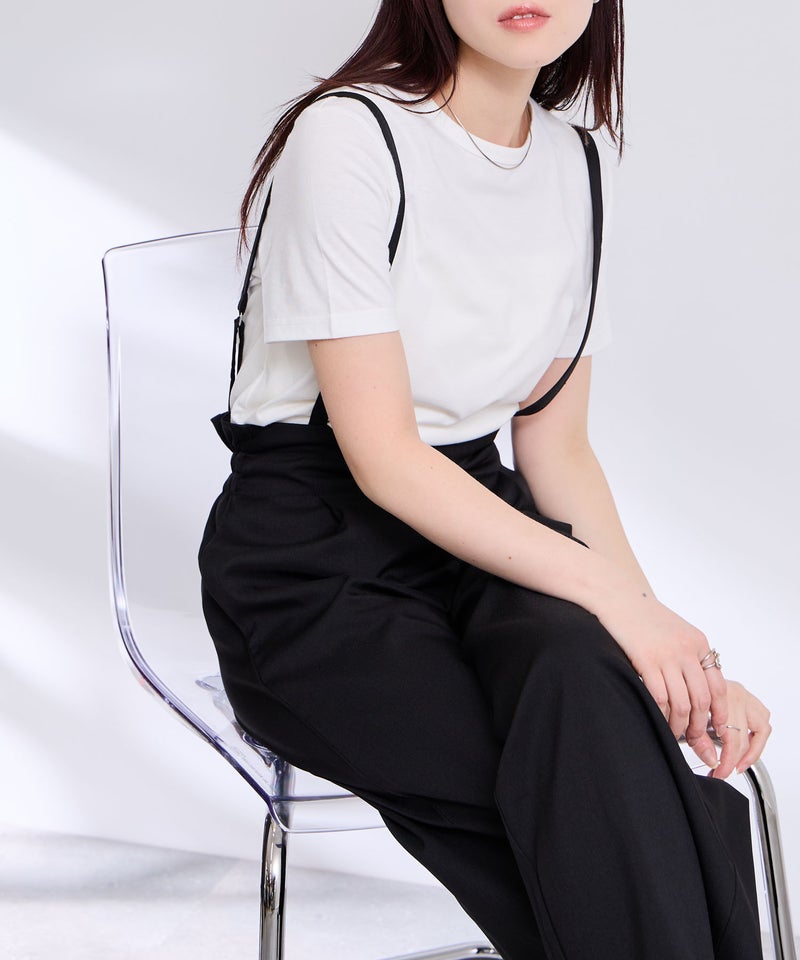 Free Nature  リネンライクサロペット＋Tシャツ アンサンブル レディース商品画像-11