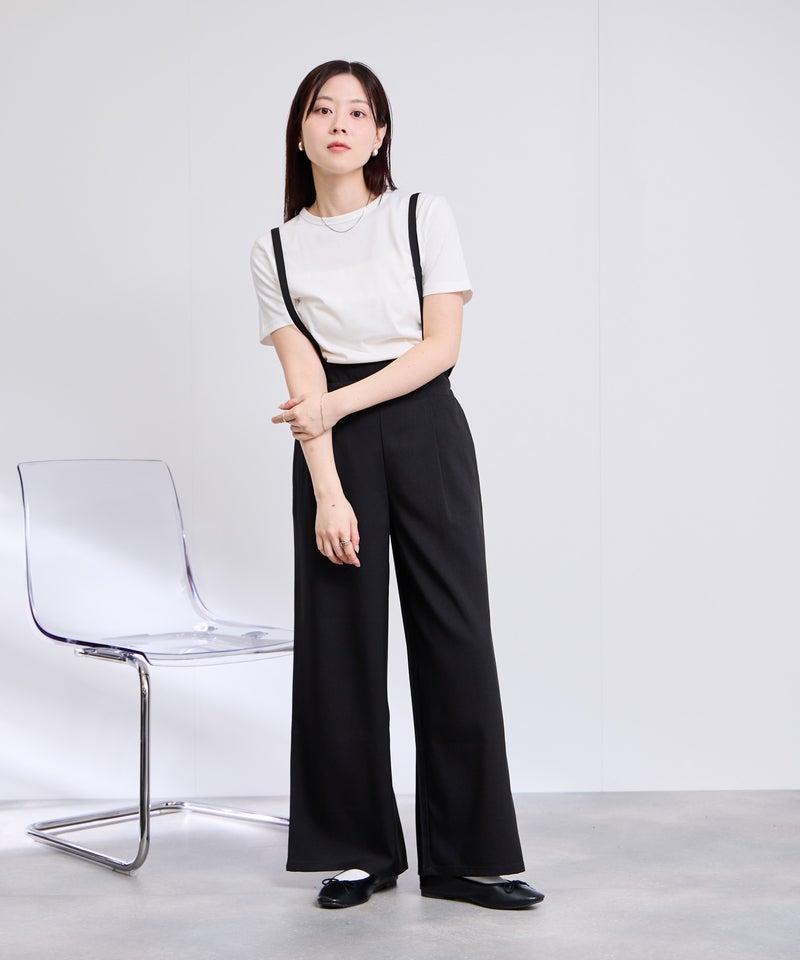 Free Nature リネンライクサロペット+Tシャツ アンサンブル レディース商品画像-13