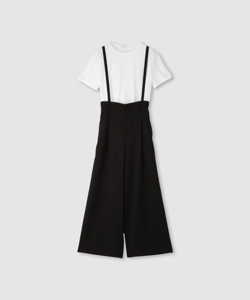 Free Nature リネンライクサロペット+Tシャツ アンサンブル レディース商品画像-19