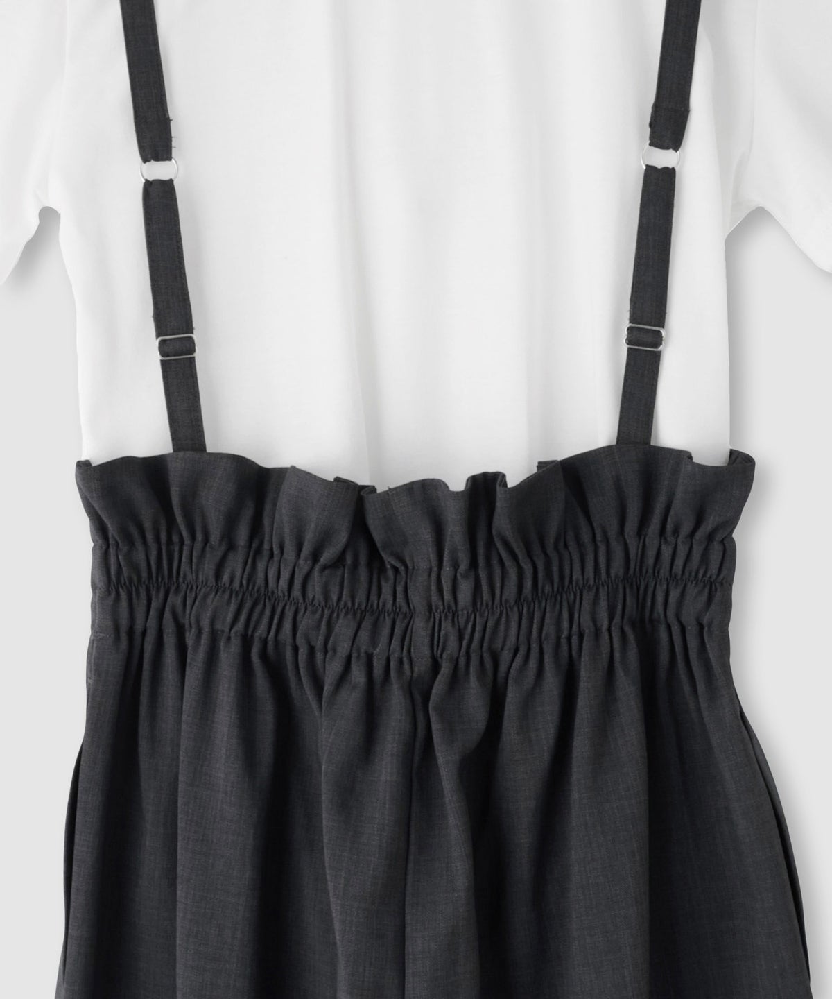 Free Nature リネンライクサロペット＋Tシャツ アンサンブル レディース