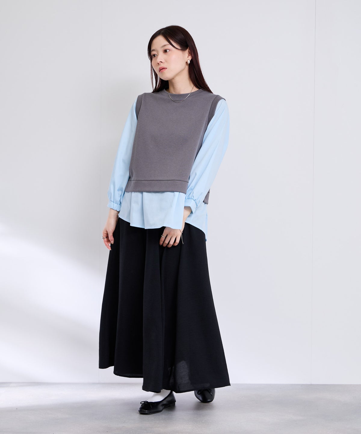 Free Nature イージーフレアスカート レディース